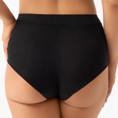 Gorsenia Bonnie-alushousut - Black Alushousut mikrokuituneulosta ja meshiä. L/40 - 4XL/48 F032