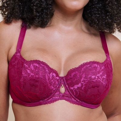 Curvy Kate Boost Sweetheart UW Padded Balcony -rintaliivit - Magenta Kaarituettu, topattu push up -balconette 65-100, D-M CK120106-MGP