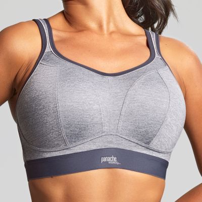 Panache Sport 7341B Boundless NW P -urheiluliivit Charcoal Marl Kaaritueton, topattu sporttiliivi 60-90, D-M 7341B-CMRL