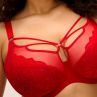 Elomi Brianna UW Plunge -rintaliivit - Haute Red-thumb Kaarituettu, kokokuppinen ja toppaamaton plunge-liivi. 70-100, F-O EL8080-HAD