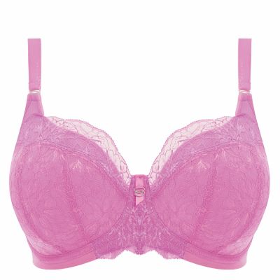 Elomi Brianna UW Padded Half Cup -rintaliivit Very Pink Kaarituettu, topattu ns. puolikuppiliivi. 70-100, E-L EL8081-VEK