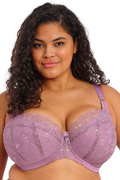 Elomi Brianna UW Padded Half Cup -rintaliivit - Heather Kaarituettu, topattu ns. puolikuppiliivi. 70-100, E-L EL8081-HER
