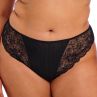 Elomi Brianna Thong -stringhousut - Black-thumb Pitsistringit Brianna-sarjaan. 38-48 EL8087-BLK