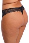 Elomi Brianna Thong -stringhousut - Black-thumb Pitsistringit Brianna-sarjaan. 38-48 EL8087-BLK