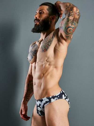 Cut4Men - C4M C4M01 Bikini brief Shadow camo Bikini brief 93% Polyesteri, 7% Elastaani S-XL C4M01_camo