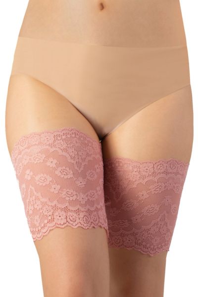 Cette Calzitaly Floral Lace -reisisuojat Rose Pitsikuvioiset joustavat reisisuojat silikoninauhoilla A = 53-57 cm - F = 78-81 cm 617-10-624