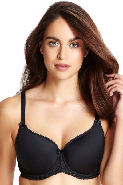 Panache Cari Spacer -t-paitaliivit Black Kaarituettu ja muotoonprässätty t-paitaliivit 60-85, D-H 7961-BLK