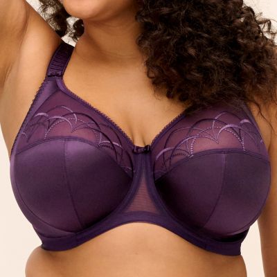 Elomi Cate UW Full Cup -rintaliivit - Dark Violet Kaarituettu ja toppaamaton kokokuppinen liivi. 75-105, F-O EL4030-DVT