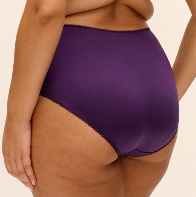 Elomi Cate Full Brief -alushousut - Dark Violet Full Brief -malliset korkeavyötäröiset alushousut. M/40-4XL/50 EL4036-DVT