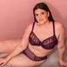 Curvy Kate Centre Stage Full Cup Plunge -rintaliivit Fig-thumb Kaarituettu, toppaamaton, täyskuppinen edestä syvään uurrettu meshliivi 65-105, E-M CK-033-101-FIG