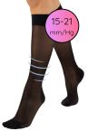 Cette Wellness Strong Knee High -kompressiosukat 140 den 15-21 mm/hg - Black-thumb Kompressiopolvisukat kevyesti hoitavalla 15-21 mmHg:n kompressiolla. CE-merkitty lääkinnällinen laite. S/M 35-38 - L/XL 39-42 273-902/BLK