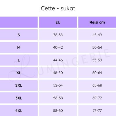 Cette Versailles hold-up-sukat 20 den - Black  S-4XL 347-12-902