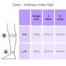 Cette Wellness Strong Knee High -kompressiosukat 140 den 15-21 mm/hg - Beige-thumb Kompressiopolvisukat kevyesti hoitavalla 15-21 mmHg:n kompressiolla. CE-merkitty lääkinnällinen laite. S/M 35-38 - L/XL 39-42 273-117/BEI