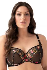 Chiara Soft -rintaliivit Black Floral