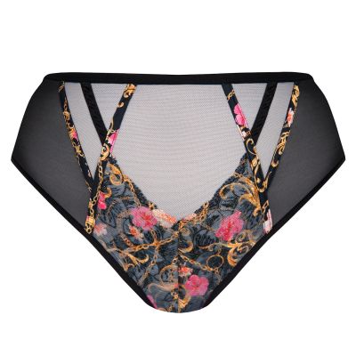 Gorsenia Chiara-alushousut Black Floral  M/38 - 4XL/48 K756