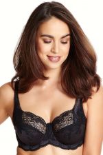 Clara Soft Full Cup -rintaliivit hiilenharmaa-musta