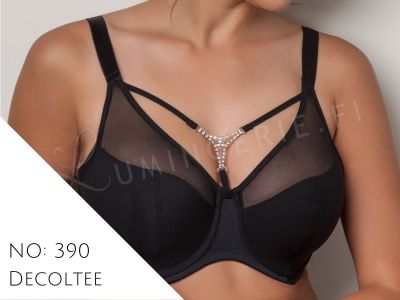 Plaisir Lingerie Musta liivikoru Plaisir-rintaliiveille Liivikoru Cloe-, Tiffany-, Pauline- ja Valentine -sarjojen liiveihin Yksi koko 