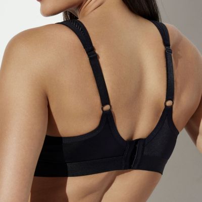 Ava Soft Comfort NW -rintaliivit - Black Kaaritueton, kevyesti topattu crop top-liivi. 70-95, D-J AV2305-BLK