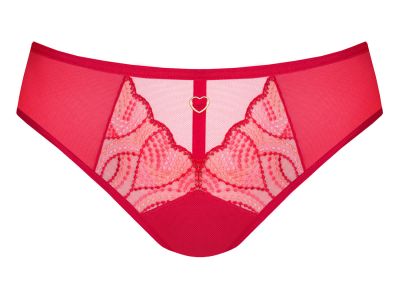 Gorsenia Crazy Heart -stringit Red Stringhousut sydänkuvioilla ja -koristeilla. M/38 - 2XL/44 K830