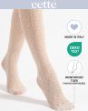 Cette Crochet Fishnet -sukkahousut - Off White-thumb Pienikuvioiset verkkosukkahousut pehmeällä vyötärönauhalla. S/M - 2XL 445-608/OFF