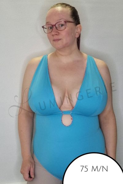 Curvy Kate Ibiza NW Multiway Plunge -kääntöuimapuku Print Mix & Turquoise Kaaritueton ja käännettävä, kuppikokomitoitettu kokouimapuku. 65-90 E/F - M/N CS039607-MIX