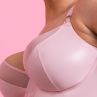 Curvy Kate Lucky Star Plunge -rintaliivit Blush Pink Wetlook-thumb Kaarituettu, edestä matalampi toppaamaton liivi 70-90, E-M CK-031-101-BLP