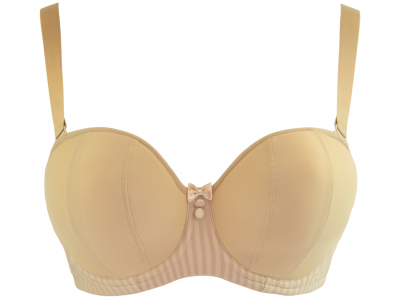 Curvy Kate Luxe-rintaliivit olkaimettomat/multiway Biscotti Kaarituettu, kevyesti topattu olkaimeton/multiway 60-90 D-M CK2601-BISC