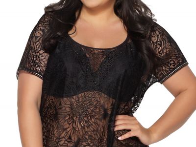 Ava Swimwear Daalia-pitsitunika Black  S/M - 2XL/3XL SP22