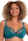 Curvy Kate Daily Balcony -rintaliivit Teal-thumb Kaarituettu, toppaamaton balconetteliivi 65-85 E-L CK-037-100-TEL