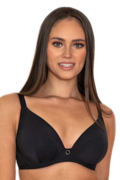 Curvy Kate Daily Plunge -rintaliivit musta Kaarituettu, toppaamaton syväänuurrettu liivi 65-85 E-L CK-038-101-BLK