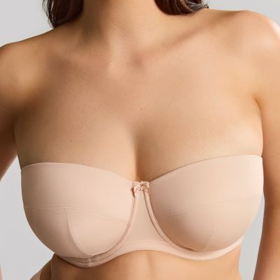 Sculptresse by Panache Dana olkaimettomat rintaliivit - Linen Kaarituettu, kevyesti topattu olkaimeton liivi 75-105, D-M 9670-LIN