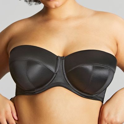Sculptresse by Panache Dana olkaimettomat rintaliivit Black Kaarituettu, kevyesti topattu olkaimeton liivi 75-105, D-M 9670-BLK