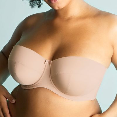 Sculptresse by Panache Dana olkaimettomat rintaliivit Linen Kaarituettu, kevyesti topattu olkaimeton liivi 75-105, D-M 9670-LIN