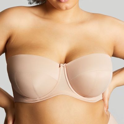 Sculptresse by Panache Dana olkaimettomat rintaliivit Linen Kaarituettu, kevyesti topattu olkaimeton liivi 75-105, D-M 9670-LIN