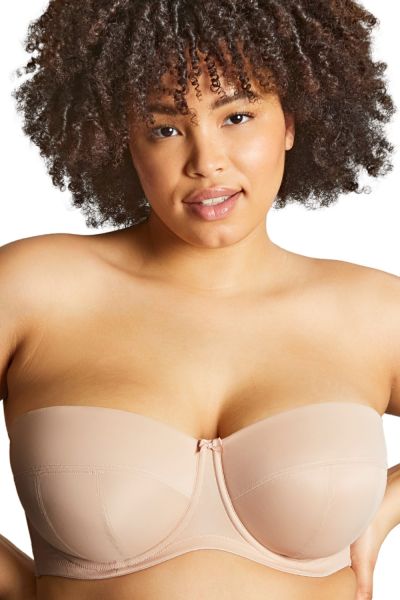 Sculptresse by Panache Dana olkaimettomat rintaliivit Linen Kaarituettu, kevyesti topattu olkaimeton liivi 75-105, D-M 9670-LIN