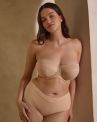 Sculptresse by Panache Dana olkaimettomat rintaliivit - Linen-thumb Kaarituettu, kevyesti topattu olkaimeton liivi 75-105, D-M 9670-LIN