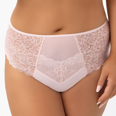 Gorsenia Daria-alushousut - Beige Pitsialushousut normaalikorkealla vyötäröllä. L/40 - 4XL/48 F009