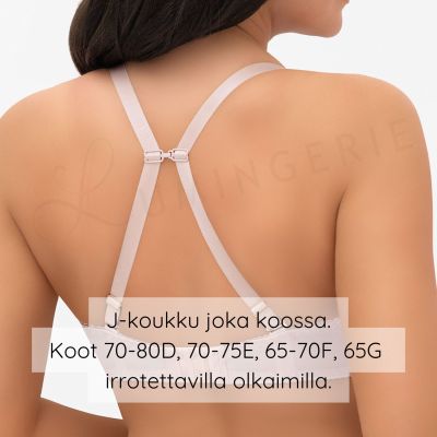 Gorsenia Daria UW P -balconette-rintaliivit - Beige Kaarituettu ja topattu simpukkabalconette. 65-95, D-K G009