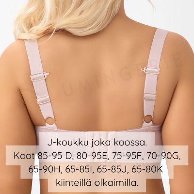 Gorsenia Daria UW P -balconette-rintaliivit - Beige Kaarituettu ja topattu simpukkabalconette. 65-95, D-K G009