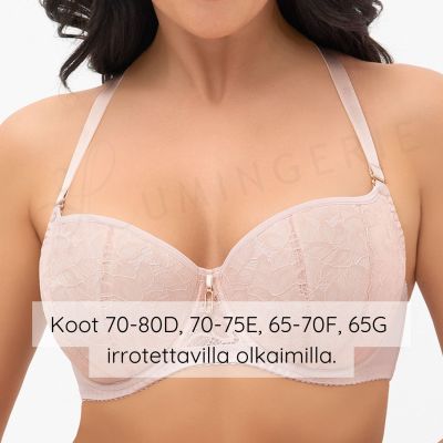 Gorsenia Daria UW P -balconette-rintaliivit - Beige Kaarituettu ja topattu simpukkabalconette. 65-95, D-K G009