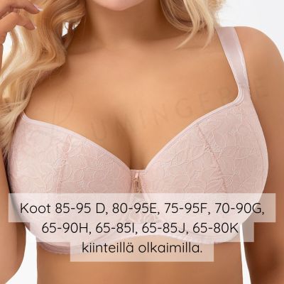 Gorsenia Daria UW P -balconette-rintaliivit - Beige Kaarituettu ja topattu simpukkabalconette. 65-95, D-K G009