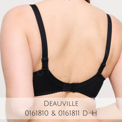 PrimaDonna Deauville UW Full Cup -rintaliivit Black Kaarituettu, toppaamaton täyskuppinen liivi. 65-105, D-K 01618-10/11/15-ZWA