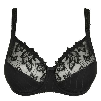 PrimaDonna Deauville UW Full Cup -rintaliivit Black Kaarituettu, toppaamaton täyskuppinen liivi. 65-105, D-K 01618-10/11/15-ZWA