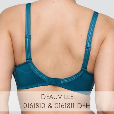 Primadonna Deauville UW Full Cup -rintaliivit - Peacock Kaarituettu, toppaamaton täyskuppinen liivi. 65-110, D-K 01618-10/11/15-PEA