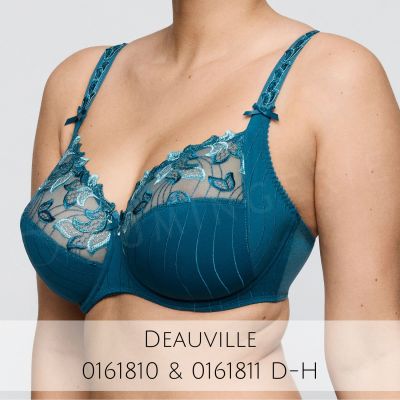 Primadonna Deauville UW Full Cup -rintaliivit - Peacock Kaarituettu, toppaamaton täyskuppinen liivi. 65-110, D-K 01618-10/11/15-PEA
