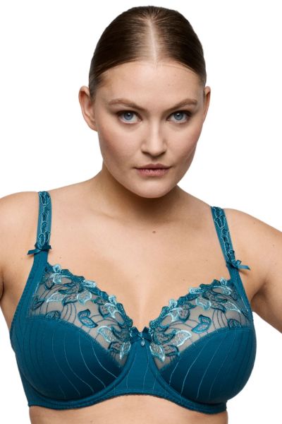 Primadonna Deauville UW Full Cup -rintaliivit - Peacock Kaarituettu, toppaamaton täyskuppinen liivi. 65-110, D-K 01618-10/11/15-PEA