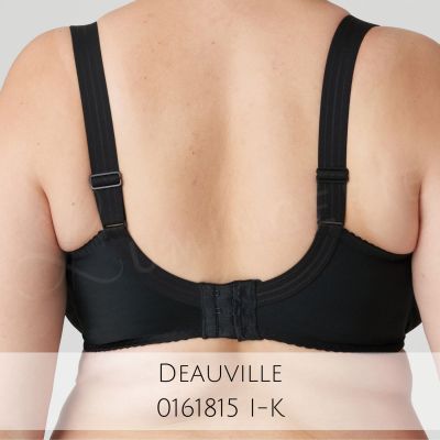 PrimaDonna Deauville UW Full Cup -rintaliivit Black Kaarituettu, toppaamaton täyskuppinen liivi. 65-105, D-K 01618-10/11/15-ZWA