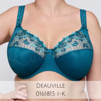 Primadonna Deauville UW Full Cup -rintaliivit - Peacock Kaarituettu, toppaamaton täyskuppinen liivi. 65-110, D-K 01618-10/11/15-PEA