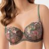 Gorsenia Delaila UW Soft -rintaliivit Green Floral-thumb Kaarituettu, toppaamaton kirjailtu meshliivi. 70-100, D-M K939-ZIE