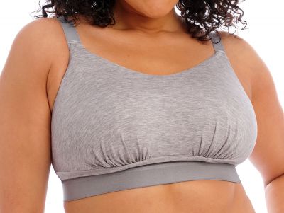 Elomi Downtime NW -bralette Grey Marl Kaaritueton, toppaamaton pehmobralette. 70-100, G/H - M/N EL301417-GYL